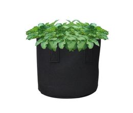 Fabric Plant Growing Bag for Vegetables Tree Planting Bag Durable Green Nursery Seedling Bag Nutrition Grow Flower Pot Thickened2353644