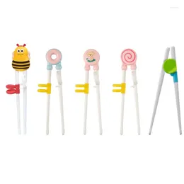 Chopsticks Children's Training Are Cute Non Slip Sunken Tips And Adjustable Finger Holders Easy To Use. Dishwasher Safety
