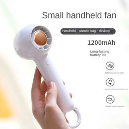 Electric Fans Handheld Rechargeable Fan Portable USB Charging Cooling Mini Cute Hand Electric Mobile Cooler with hanger Speed Adjustable