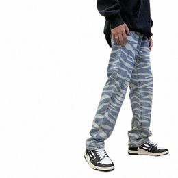 streetwear Gothic Men Jeans Y2K High Jeans Trousers Casual stripe Cargo Pants Korean Summer Straight Baggy Punk Clothes 99hz#