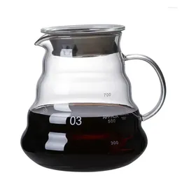 Water Bottles Coffee Pot With Cover Cold Brew Maker Heat Resistant Glass Gongfu Teapot Flower Tea 300ML-700ML