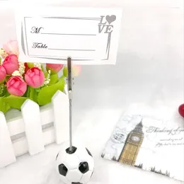Party Favour 12PCS Sport Accessories Football Place Card Holder Soccer Holders Unique Wedding Table Decoration Favours