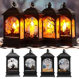 Candle Holders Halloween Glowing Night Gift Holiday Home Ornament LED Lighted Light Decorative Horror Atmosphere