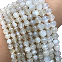 Loose Gemstones Fine Natural Stone Beads Burma Gypsum Shape Moonstone For Jewelry Making DIY Bracelet Necklace Earrings Charms 6/8/10MM