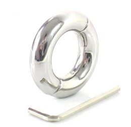 3033mm penis ring stainless steel scrotum bondage ball stretcher cockring testicle weight pendant cock rings sex toys for men7674284