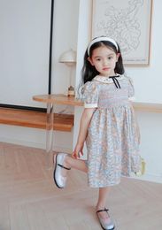 high quality Kids Clothing Girls Dress Girl Summer Cotton Dresses Outfits Flower Casual Dresses Sweet Toddler kid Pink Clothes3506111