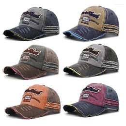 Ball Caps Unisex Washed Denim Baseball Cap High Quality Sports Hats Summer Hat For Men Women 1969 Letter Streetwear