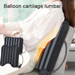 Pillow Inflatable Lumbar Support S 3D Adjustable Low Back Universal For Office Car Long Time Sitting