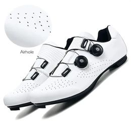Cycling Sneaker MTB Men Sport Road Bike Boots Flat Racing Speed Sneakers Trail Mountain Bicycle Footwear Spd Pedal Cycling Shoes 240607