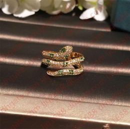 Geometric stylish animal rings fashion sparkling luxury designer diamond zirconia copper band ring for women girls open adjustable9716967