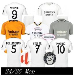 S-2xl Bellingham Vini Jr Koszulki piłkarskie 24 25 Rodrygo Real Madryt Camavinga Football Shirt 2024 Arda Guler Modric Fourth 4th Fan wersja Men Minform Fan Summer