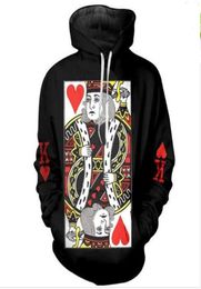 New Fashion Harajuku Style Casual 3D Printing Hoodies Red Heart Poker King Men Women Autumn and Winter Sweatshirt Hoodies Coats 1052941