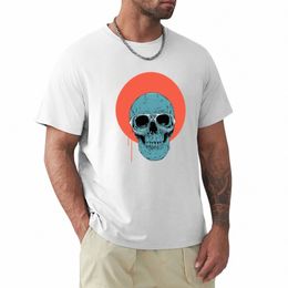 blue skull T-Shirt blacks sports fans quick drying funnys mens t shirt graphic X2NQ#