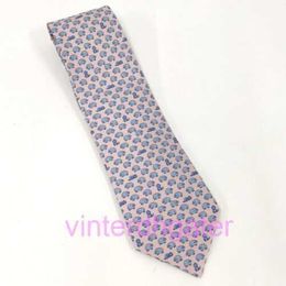 Seiko Top Luxury Quality Hrms Designer Ties Men Neck Ties Fashion Mens Letter Print Handmade Business Leisure Cravat 100% Silk Tie Mens Silk Pink Blue