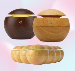 USB Electric Aroma Air Diffuser Wood Ultrasonic Air Humidifier Essential Oil Aromatherapy Cool Mist Maker for Home7988036