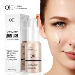 30ml Matte Makeup Foundation Cream Professional Concealing Face Dark Circle Liquid Long-lasting Eye Corrector Cream Primer 240620