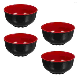 Dinnerware Sets 4 Pcs Ramen Bowl Kids Pasta Noodles Container Storage Soup Melamine Holder Household Kitchen Tableware Child