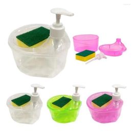 Liquid Soap Dispenser Automatic Bottle For Detergent Kitchen Dish Sponge Manual Pump