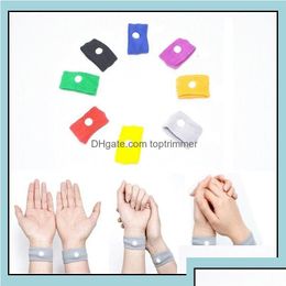 Other Health Care Items Beauty1500Pcs/Lot Top Sports Cuffs Safety Travel Wristbands Nausea Car Seasick Anti Sickness Motion Sick Wri Dhejd