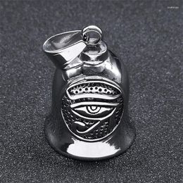 Pendant Necklaces Egypt Eye Of Ra Horus Symbol Chain For Women Men Stainless Steel Silver Color Bell Necklace Jewelry Collares