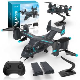 Electric LM19 Remote Control Osprey Helicopter Land Air Dual-mode Aircraft Fighter 4K High-definition UAV Toy