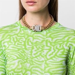 2020 1017 ALYX STUDIO LOGO Acrylic stitching Chain necklace Men Women Fashion Bracelet Hip Hop Outdoor Street Accessories Festival297s