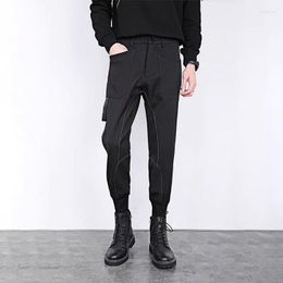 Men's Pants Fashion High Quality Men Suit Straight Spring Autumn Male Classic Business Casual Trousers Slim Fit Full Length A107