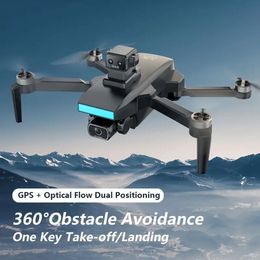 Smart GPS Drone with Obstacle Avoidance, Dual Cameras, Trajectory Flight, and More - One Key Take-off/Landing & WiFi Connection for Easy APP Control!