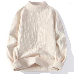 Men's Sweaters 2023 Fall Winter Top Quality Warm Cashmere Sweater Men Long Sleeve Slim Mens Christmas Thick Turtleneck Pullovers