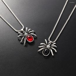 Pendant Necklaces Vintage Spider For Women Men Gothic Animal Sweater Chain Necklace Punk Hiphop Fashion Jewellery Accessories