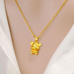 Pendant Necklaces Tiny Chain Cute Necklace For Women Accessories Pure Small Mouse Animal Valentine's Day Gifts Jewelry