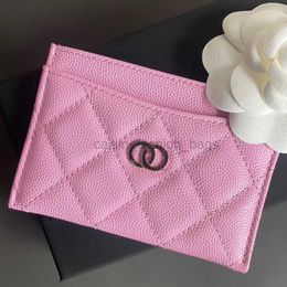 Bags Wallets purse Womens Designer passport card holder cardholder caviar lambskin Genuine Leather luxury mens coin wallet pouch caitlin_fashion_bags