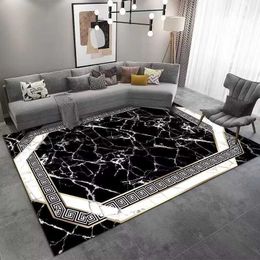 Large Living Room Carpet Luxury Marble Texture Decoration Home Sofa Coffee Tables Mat for Floor Washable Area Rugs for Bedroom HKD230901