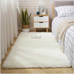 Thick Fluffy Carpets For Living Room Decor Bedside Rug Warm Plush Floor Mats Children's Room Play Mats Silkly Furry Carpet Grey HKD230901