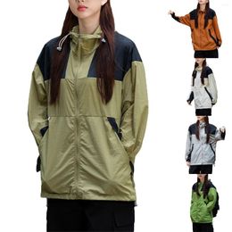 Women's Jackets Hiking Mountaineering Camp Thin Jacket Sunscreen Clothing Americanthin Line Couple Dress