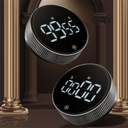 Kitchen Timers LED Digital Kitchen Timer For Cooking Shower Study Stopwatch Alarm Clock Magnetic Electronic Cooking Countdown Time Timer 230831
