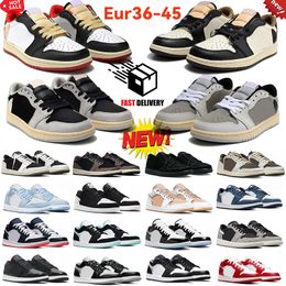 2024 jumpman 1 low basketball shoes 1s Olive sneakers Reverse Mocha Black Phantom Shadow TS Toe Wolf Grey Vintage Pink mens womens outdoor sports trainers Eur 36-45