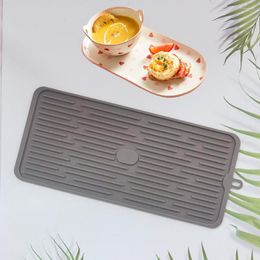 Table Mats Silicone Dish Draining Tool Anti Slip Sink Tray Tableware Cushion Storage Rack Kitchenware Protection Mat Kitchen Accessories