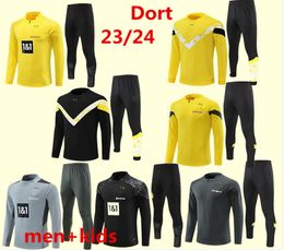 23 24 22 Dortmund Borussia Tracksuit Soccer Sets Training Suit Survetement F.NMECHA KAMARA 2023 2024 REUS BELLINGHAM HUMMELS REYNA BRANDT 20 20