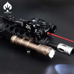 Torches Red Dot Aim Zenitco Perst-4 Metal Laser Indicator Tactical Flashlight M300 M600 Set Airsoft Hunting Accessories Fit 20mm Rail HKD230901