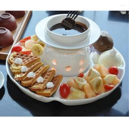 Plates 2.48kg Chocolate Pot Ceramics Set Dessert Plate