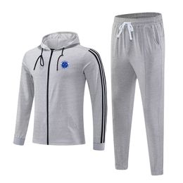 Cruzeiro Esporte Clube Men's Tracksuits outdoor sports warm long sleeve clothing full zipper With cap long sleeve leisure sports suit