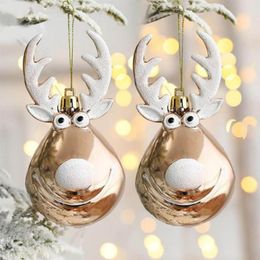 Christmas Decorations Christmas Decoration Novelties Elk Christmas Balls Ornament Xmas Tree Hanging Pendants Christmas Gift Decoration Navidad 230831