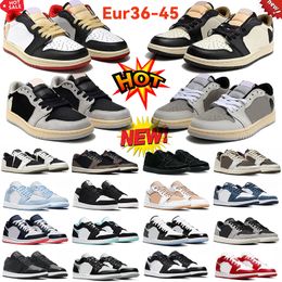 New jumpman 1 low basketball shoes 1s Olive sneakers Reverse Mocha Black Phantom Shadow TS Toe Wolf Grey Vintage Pink mens womens outdoor sports trainers 36-45
