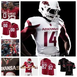 Arkansas Razorbacks Football jersey 90 Marcus Miller 44 Kaden Henley 25 Kee'yon Stewart 33 Dylan Hasz 29 Cam Little 20 Dominique Johnson 84 Marlon Crockett