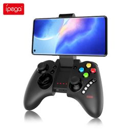 Game Controllers Joysticks Ipega PG-9021S Controle PC Mobile Game Controller PUBG Trigger Bluetooth Wireless Gamepad For Android iOS Smartphone TV Box HKD230831