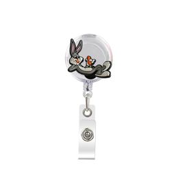 Business Card Files The Flowers Retractable Badge Reel With Alligator Clip Name Nurse Id Holder Decorative Custom Drop Delivery Otd2K