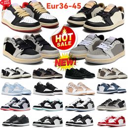 2024 jumpman 1 low basketball shoes 1s Olive sneakers Reverse Mocha Black Phantom Shadow Toe Wolf Grey Vintage Pink mens womens outdoor sports trainers 36-45