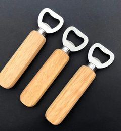 Wooden Handle Bottle Opener Portable Beer Openers Bar Kitchen Party Tools Beer Bottle Opener Wine Bottle Opener C315