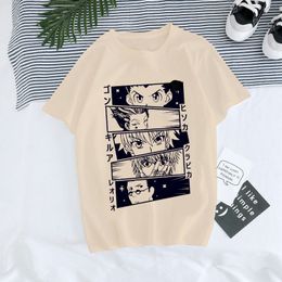 Men's T Shirts Designers Japanese T-Shirt Men Harajuku Kurapika Tshirt Cute Anime Hisoka Shirt Graphic Top Tees Male 90S Comic Graphic G 3127